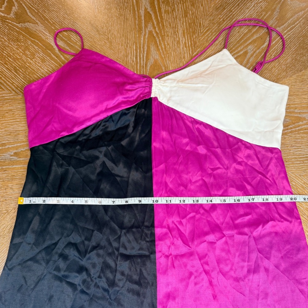 Nordstrom x Harlem's Fashion Row Harbison Satin Maxi Slip Dress Size XL - Picture 9 of 10